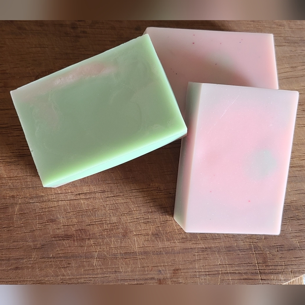 Handmade Strawberry Basil Organic Bar Soap